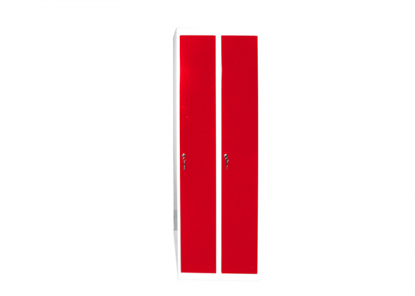 Klädskåp modell 2, 1 fack - röd